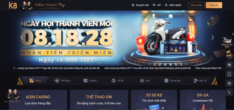 Link khong bi chan của nhà cái cá cược k8 2022