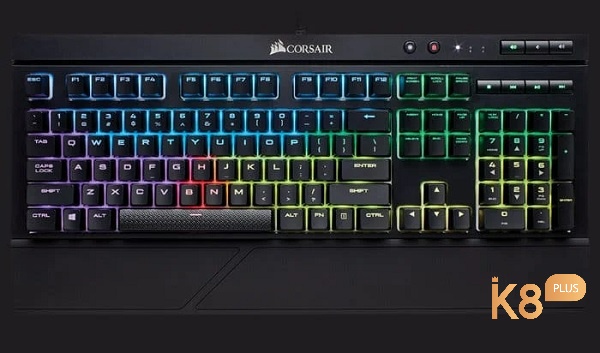 Corsair K68 RGB với sự thân thiện trong thiết kế khi thao tác