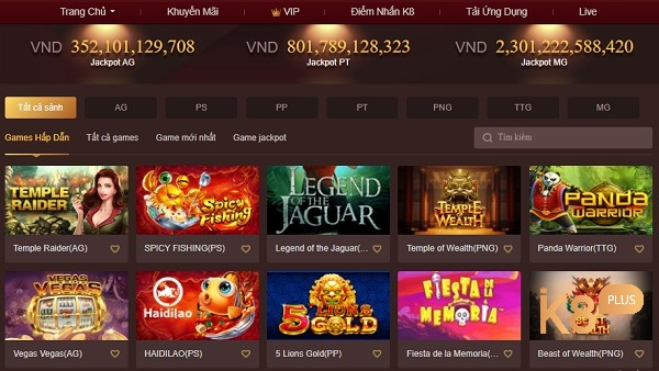 K8 có hàng trăm thể loại game K8 cực kỳ hấp dẫn hiện nay