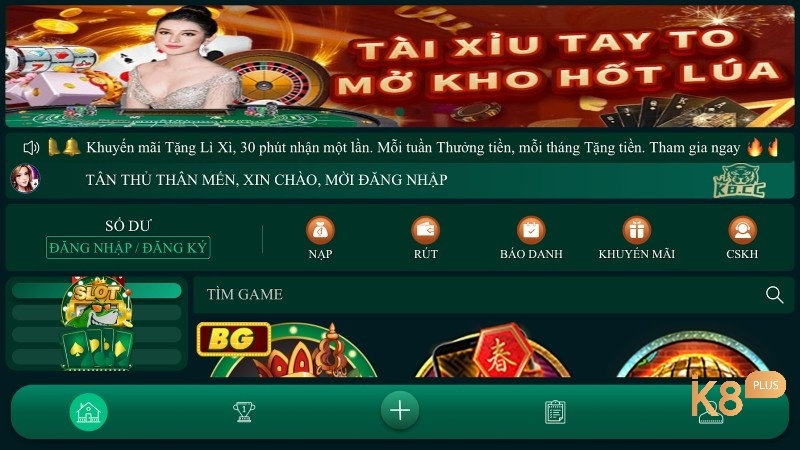 K8 cc - Hệ thống game bài đổi thưởng online hot nhất 2022