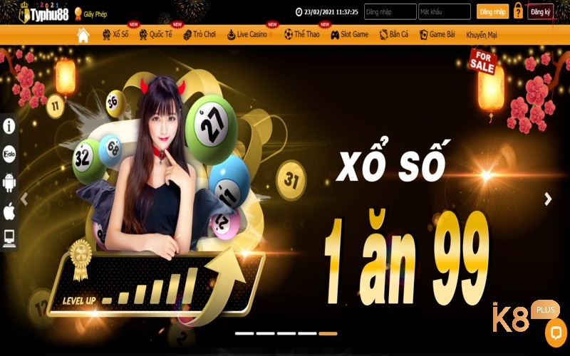 Typh88 thoả sức game nổ hũ quốc tế 