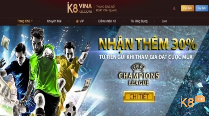 K8vn.com có nhiều ưu đãi cho cược thủ