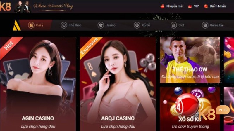 Các sản phẩm cá cược nổi bật nhất cổng game K8