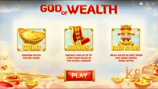 các biểu tượng đặc biệt của game God of Wealth slot