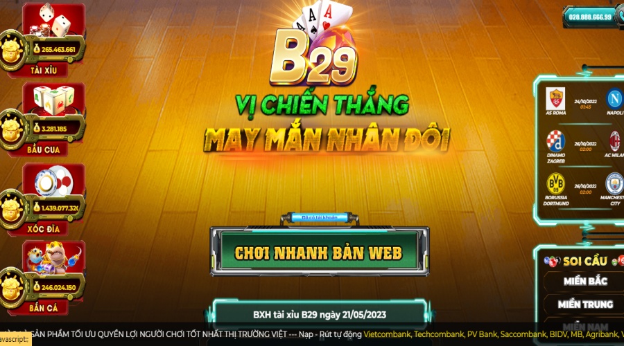 B29 nổ hũ – Thử vận may tài lộc đầy tay cùng game nổ hũ