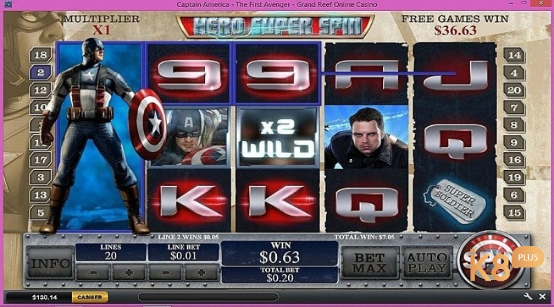 Slot game Captain America không thể bỏ qua tại nổ hũ sunwin