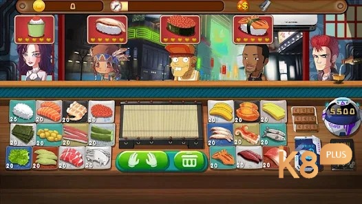 Đồ hoạ của trò chơi Sushi master game được thiết kế vô cùng chân thực và sống động