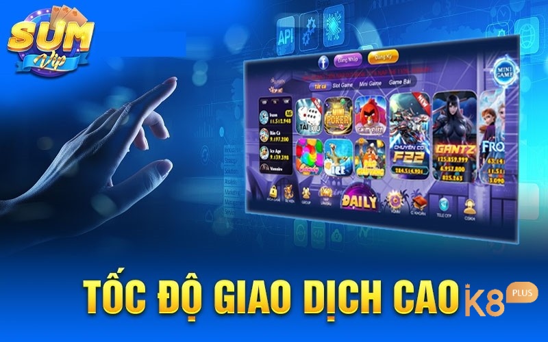  Tốc độ của giao dịch gửi tiền tại nổ hũ Sumvip cực nhanh