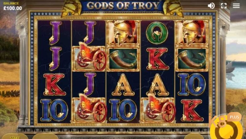 Cách chơi game Gods Of Troy slot rất đơn gảin