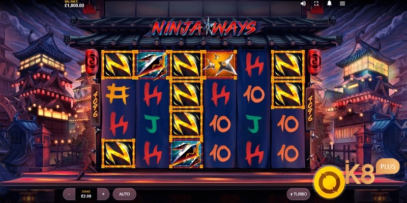 Giao diện Ninja ways slot đậm phong cách Nhật Bản