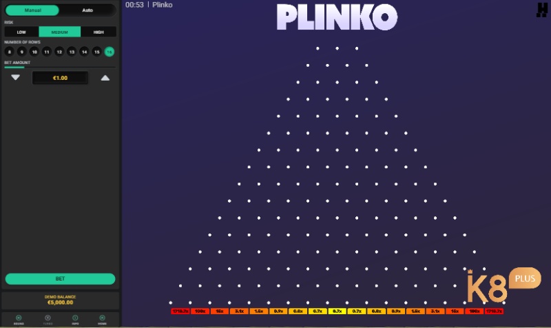 Play Plinko: Game slot hấp dẫn từ Hacksaw Gaming