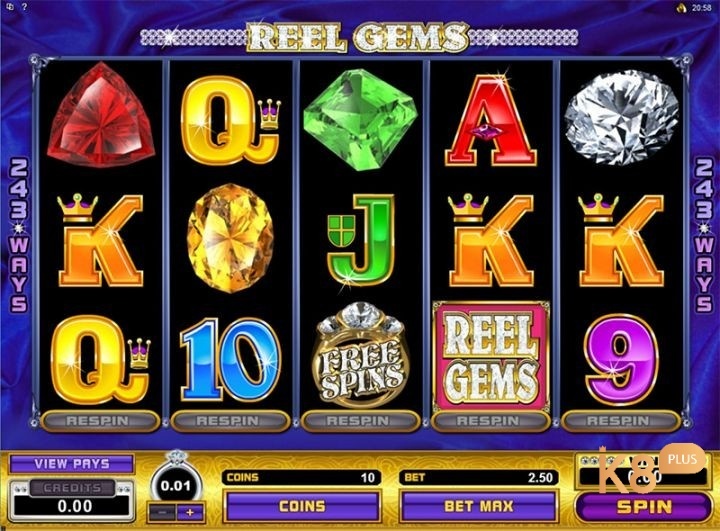 Reel Gems: Khám phá nổ hũ đá quý hấp dẫn trên cổng K8