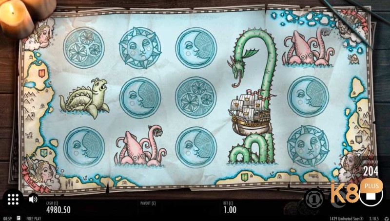 1429 Uncharted Seas slot có cách chơi đơn giản