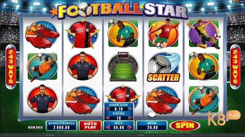 Football star slot có cách chơi rất đơn giản