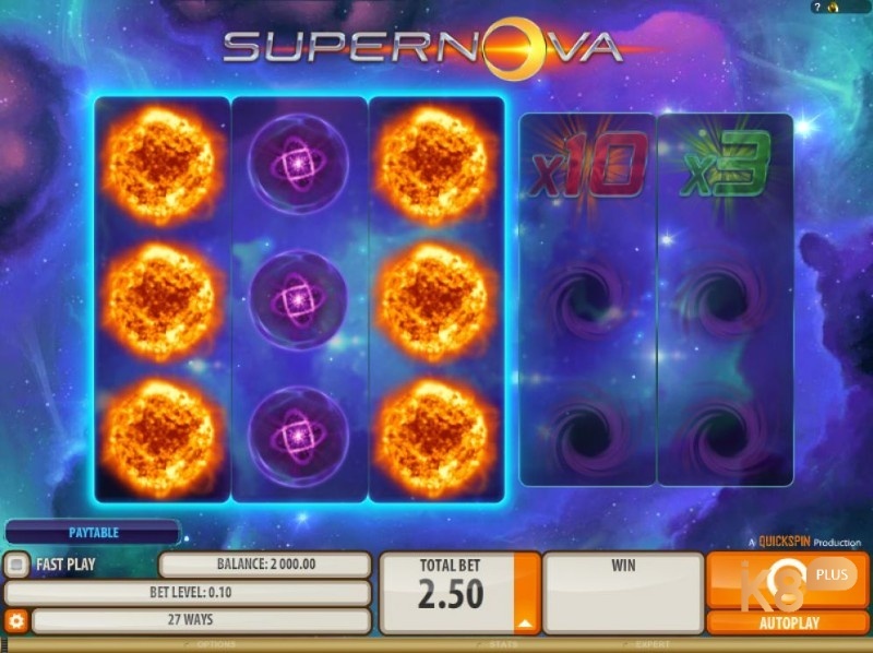 Supernova slot: Trải nghiệm ngay game với RTP tới 97,05%