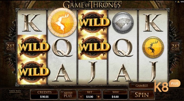 Cách chơi Game Of Thrones slot rất đơn giản