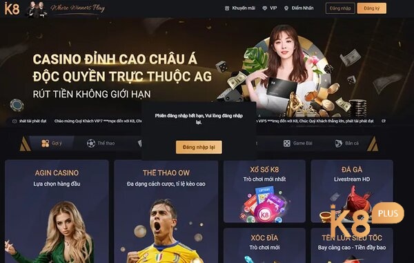 Tham gia cá cá cược tại nhà cái K8