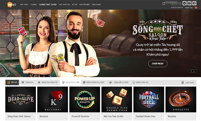 188bet casino - Đánh giá tổng quan về nhà cái 188bet