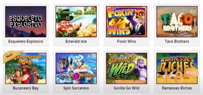 Tf88 cung cấp nhiều slot chất lượng như Foxin Wins, Taco Brothers, Emerald Isle