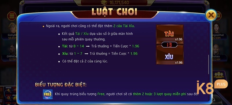 Quy định về đánh xèng cơ bản