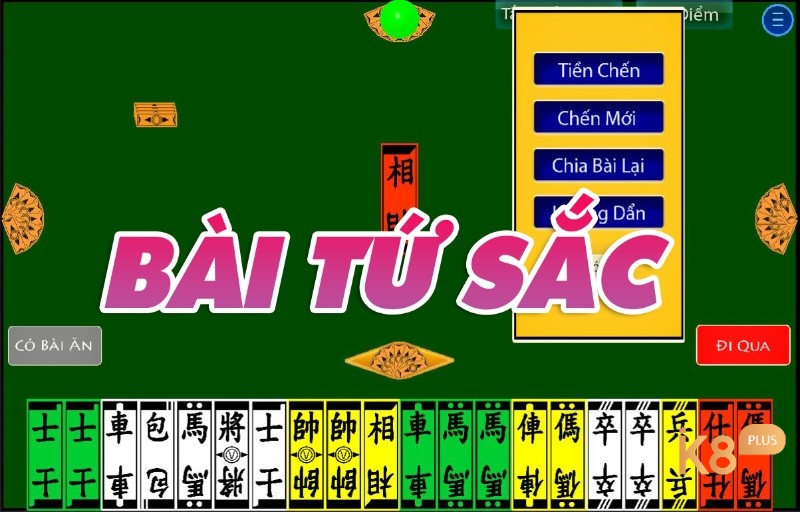 Bài tứ sắc sử dụng bộ có 4 màu