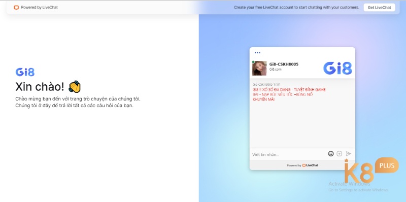 Bộ phận nhân viên hỗ trợ khách hàng của Gi8 chất lượng hoạt động 24/24