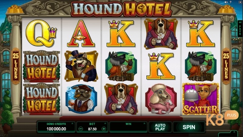 Hound Hotel: Slot chủ đề khách sạn với RTP 96,25%