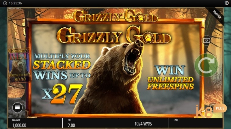 Grizzly Gold: Slot về khu rừng Bắc Mỹ với RTP 96%