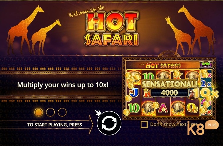 Hot Safari: Slot về thảo nguyên châu Phi với động vật hoang dã